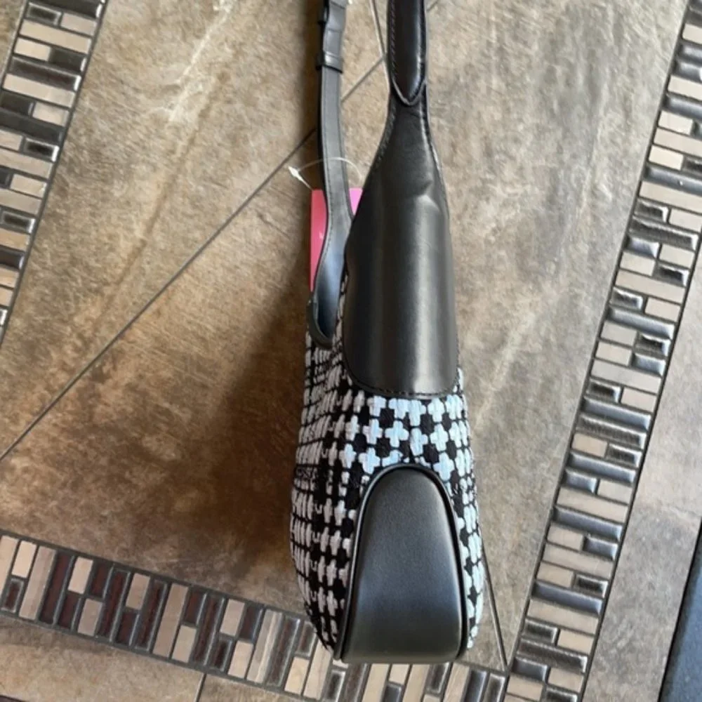 Kate Spade Crossbody Tweed Fabric Blue Multi - Picture 4 of 15